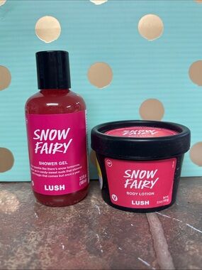 LUSH Snow Fairy Shower Gel + Body Lotion